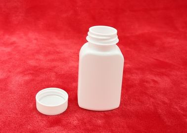 40ml HDPE Square Botol Plastik Untuk Pil Set Lengkap 37.5 * 28 * 72mm Ukuran