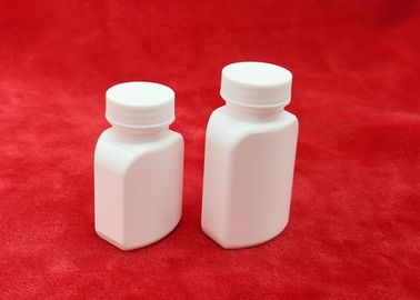 61mm Tinggi Putih Suplemen Botol, Wadah Penyimpanan Botol Screw Cap Pill
