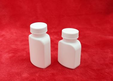 Botol Plastik Polietilen Persegi Kepadatan Tinggi Untuk Pil Makanan Kemasan