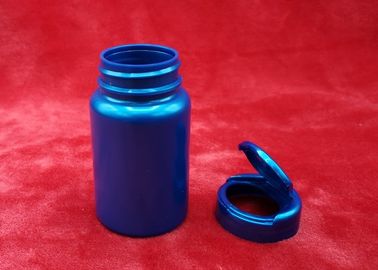 Botol Plastik Bulat Berwarna-warni, Botol Pil Farmasi Mudah Dibuka / Tutup