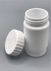 60ml Putaran HDPE Wadah Farmasi, Wadah Tablet Plastik Putih Dengan Cap